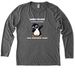 Sorry I'm Late, a Aluminum Grey Allmade Eco Triblend Women?s Long Sleeve Tee