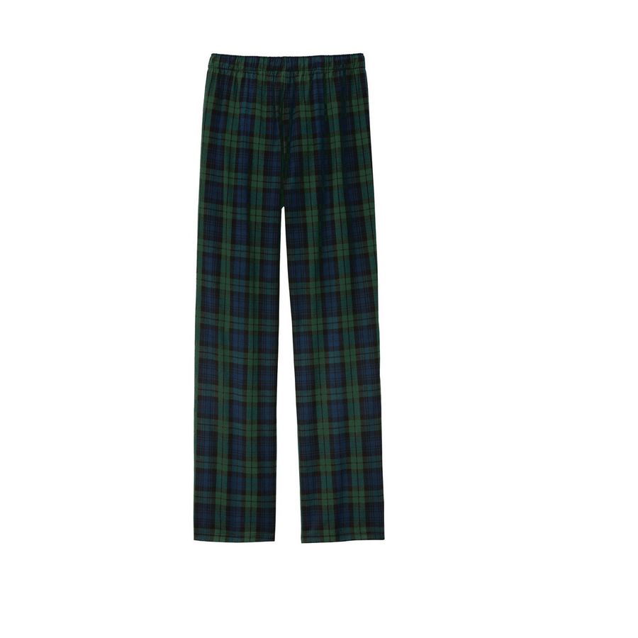 TORCH Pajama Pants, a Forest Green/ Team Navy Flannel Pajama Pant (back-view)
