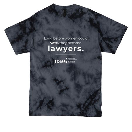 Before Women Could Vote Apparel, a Black Crystal Tie Dye Tee