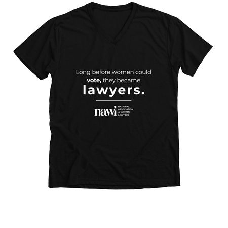 Before Women Could Vote Apparel, a Solid Black Blend Premium V-Neck Tee