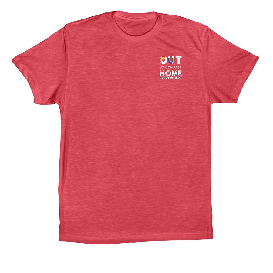 LESBIAN - HOME EVERYWHERE, a Vintage Red Premium Cotton Tee