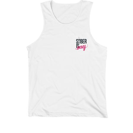 S.I.S, a White Premium Cotton Tank