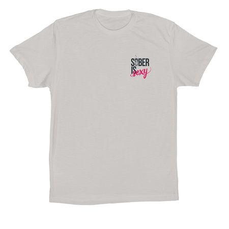 S.I.S, a Solid Athletic Grey Premium Cotton Tee