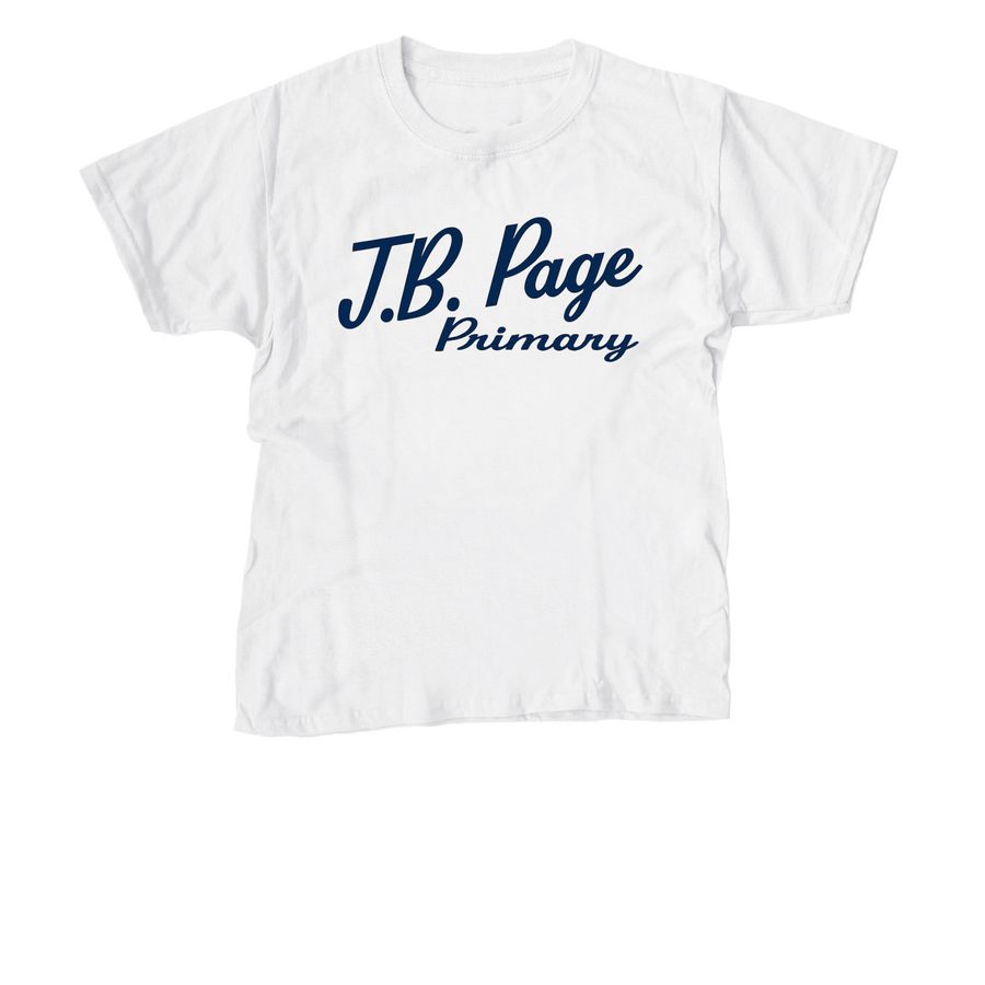 Page Primary Spirit Wear 2026 Collection, a White Youth Unisex Tee