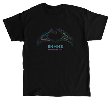 E.N.M.N.E. Community Values, a Black Classic Unisex Tee