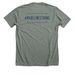 Stronger Than the Storm - Wave, a Deep Heather Premium Unisex Tee (back-view)
