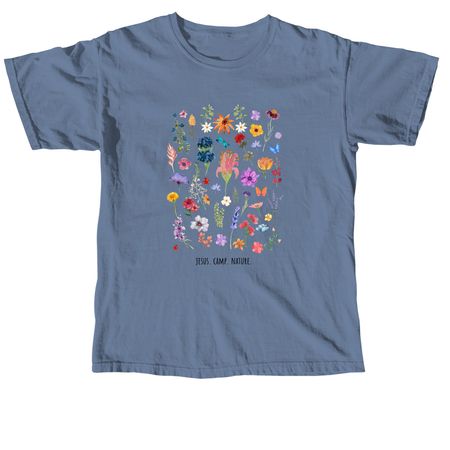 Jesus. Camp. Nature, a Blue Jean Comfort Colors Unisex Tee