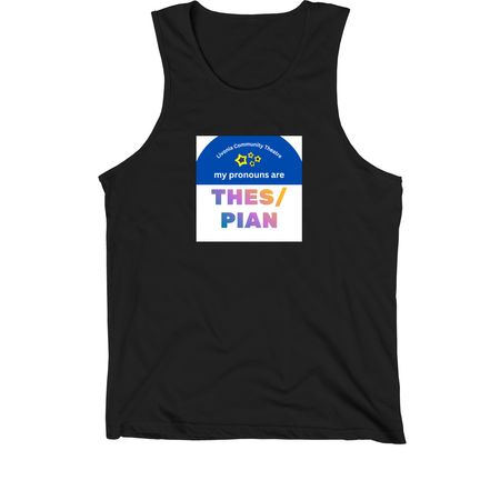 All pronouns welcome in Livonia!, a Black Premium Cotton Tank