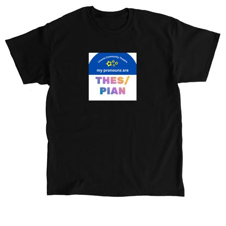 All pronouns welcome in Livonia!, a Black Classic Unisex Tee