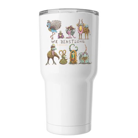 Beastly Mug, a White Insulated Tumbler