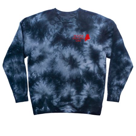 Maine Trauma Day 2026, a Black Tie Dye Crewneck Sweatshirt