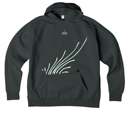 South Jersey Saint Hoodie, a Terrain Grey Allmade Organic CVC Pullover Hoodie