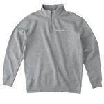 The Shallow End Album Merchandise, a Grey Heather Midweight Quarter Zip Pullover (back-view)
