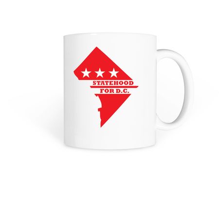 D.C. Statehood Coffee Mug, a White Coffee Mug