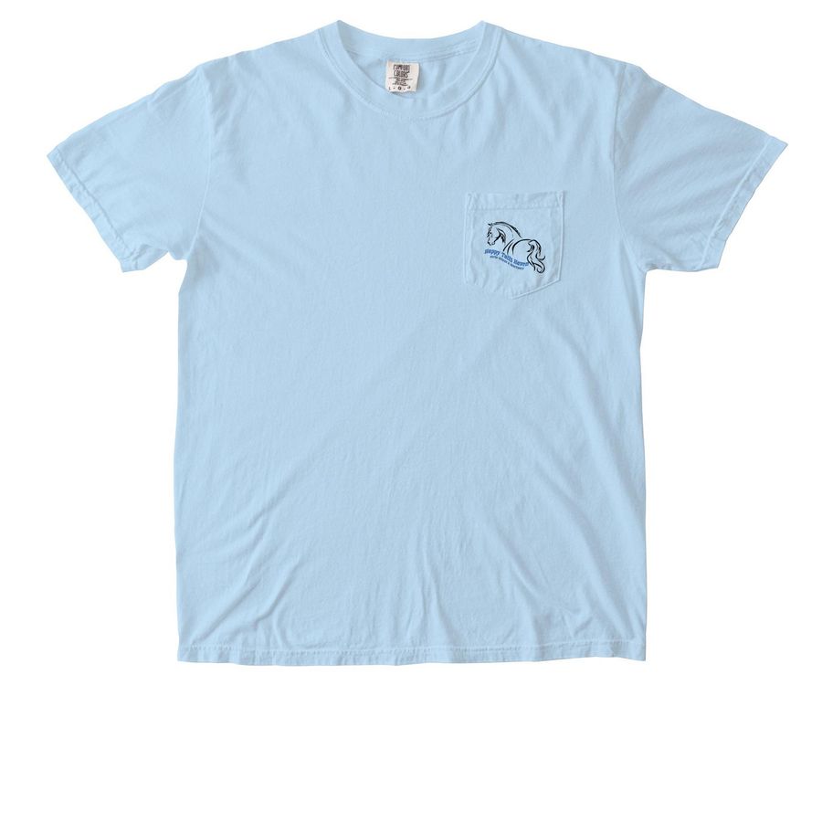 Happy Tails Haven Pocket Shirt, a Chambray Comfort Colors Pocket Tee