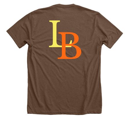 5 Year Anniversary / Hometown Colors, a Heather Brown Premium Unisex Tee (back-view)
