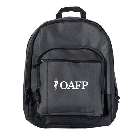 Logo Backpack, a Dark Charcoal Everyday Backpack