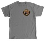 The Other Dogs, a Charcoal Classic Unisex Tee (back-view)