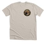 The Other Dogs, a Heather Dust Premium Unisex Tee (back-view)