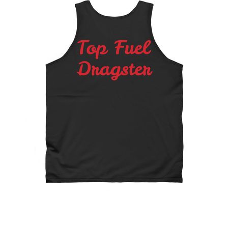 60?s Classic Top Fuel Dragster 2026 Tee&nbsp;, a Black Classic Unisex Tank Top (back-view)
