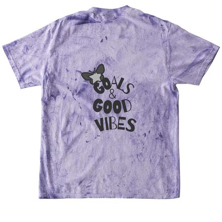 Tie Dye Goals & good vibes 2&nbsp;, a Amethyst Comfort Colors Colorblast Tee