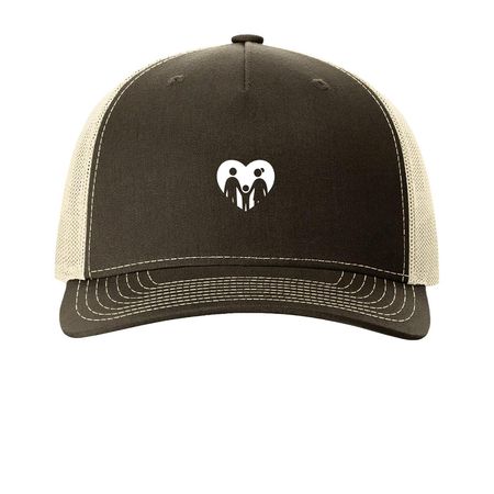 Hats Off to Awareness, a Chocolate Chip/ Birch Printed Five-Panel Trucker Cap