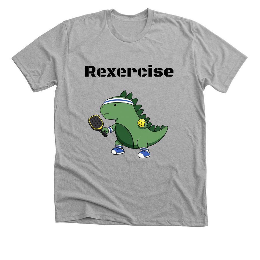 Rexercise Pickleball 2026, a Athletic Heather Premium Unisex Tee