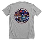 Aquafest Shirts, a Athletic Heather Premium Unisex Tee (back-view)
