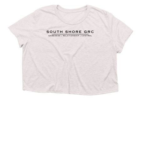 SSGRC | BLACK, a Heather Dust Women?s Flowy Cropped Tee