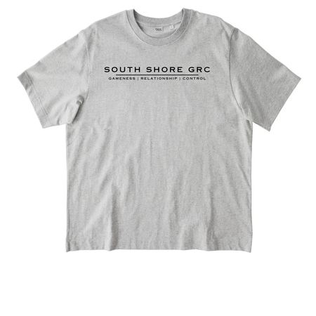 SSGRC | BLACK, a Cool Heather Grey Stanley/Stella Unisex Freestyler Heavyweight Tee