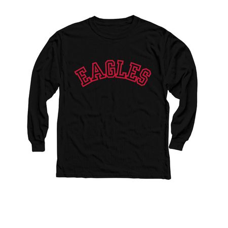 Classic Eagles Spirit Wear, a Black Youth Long Sleeve Tee