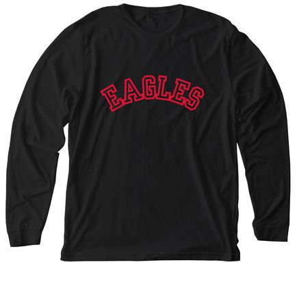 Classic Eagles Spirit Wear, a Solid Black Blend Premium Long Sleeve Tee