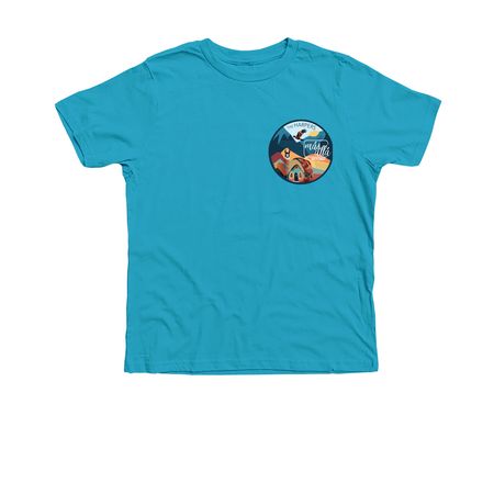 M?s All?, a Neon Blue Premium Youth Tee