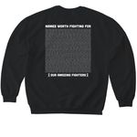 Childhood Cancer Awareness 2026 - OAF Shirts&nbsp;, a Black Softstyle Crewneck Sweatshirt (back-view)