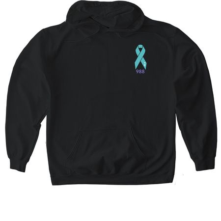 Suicide prevention awareness&nbsp;, a Black Gildan Softstyle Pullover Hoodie
