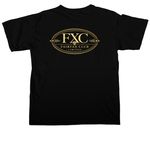 Gold Merch, a Black Comfort Colors Unisex Tee (back-view)