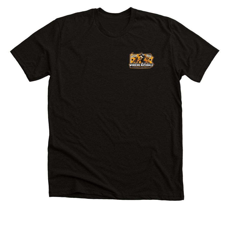 USA-BOX WBC 26, a Black Heather Premium Unisex Tee