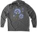 Pugs In Bloom, a Aluminum Grey Allmade Eco Triblend Hoodie Tee