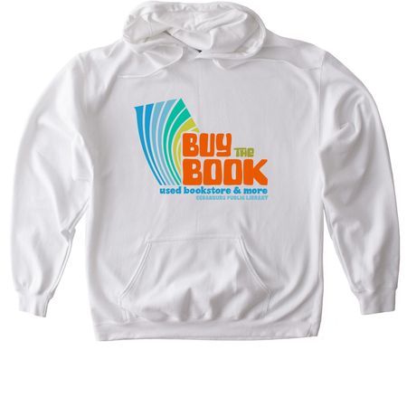 Buy the Book - Light Color Styles, a White Gildan Softstyle Pullover Hoodie