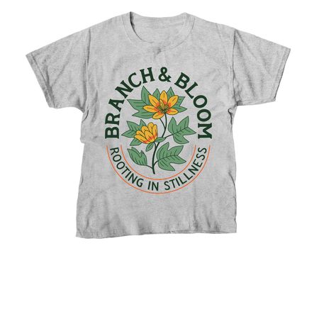 Branch & Bloom, a Sport Grey Youth Unisex Tee