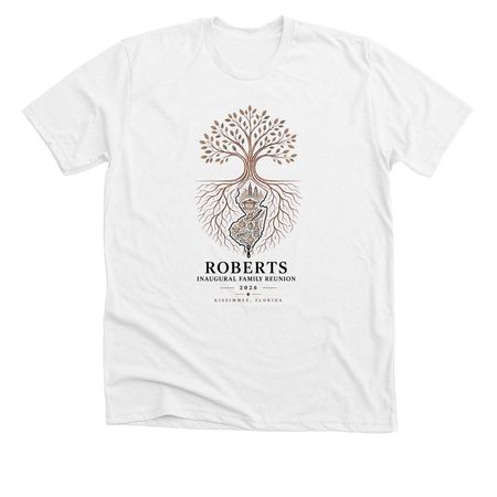Inaugural Family Reunion Adult Shirt, a Solid White Blend Premium Unisex Tee