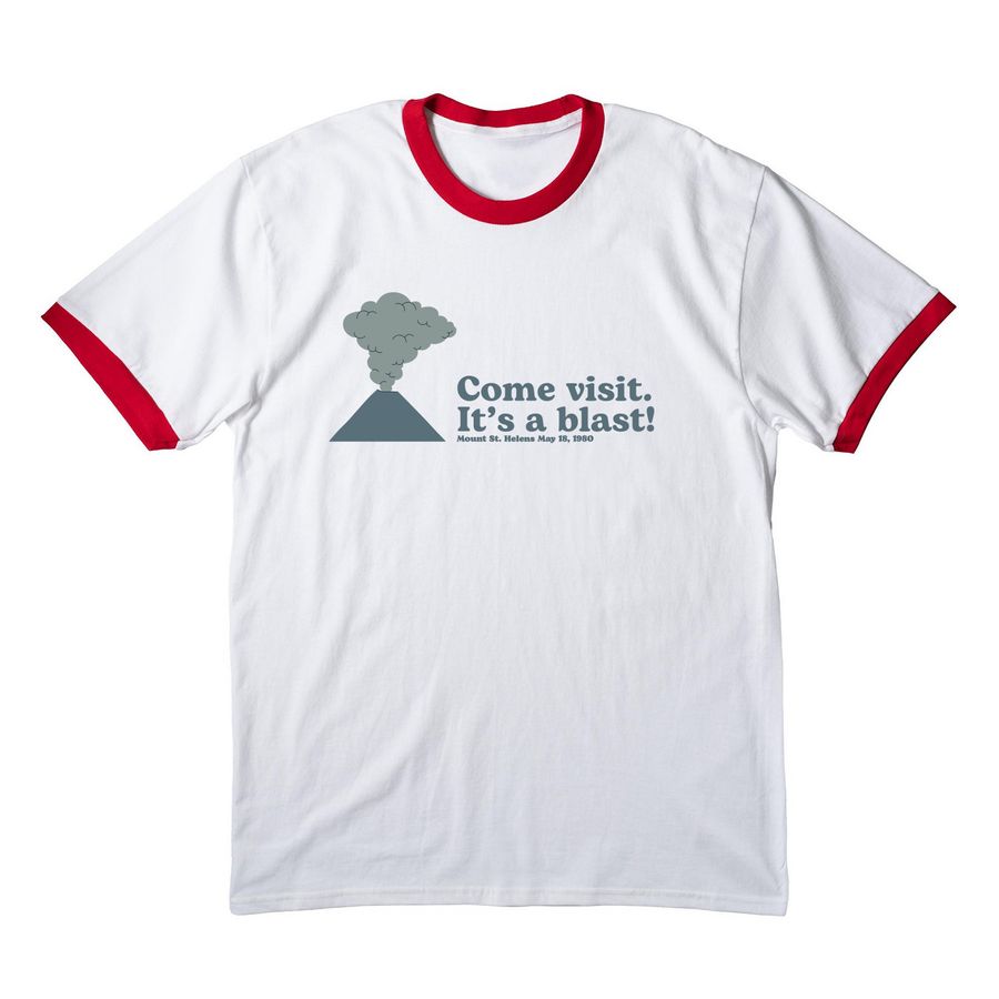 It's a Blast!, a White/ Red Cotton Ringer Tee