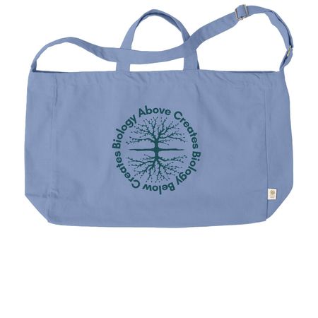 Biology Creates Biology Tote, a Elemental Blue Reclaimist G2G Tote Bag