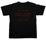 HUT Alumni Shirt, a Black Comfort Colors Unisex Tee (back-view)