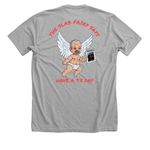 The Slab Fairy, a Athletic Heather Premium Unisex Tee (back-view)