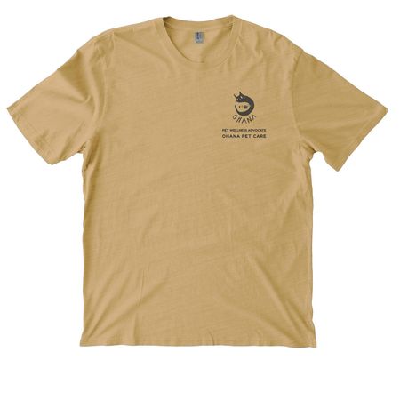 Pet Wellness Advocate, a Golden Wheat Allmade Organic Cotton Mineral Dye Tee