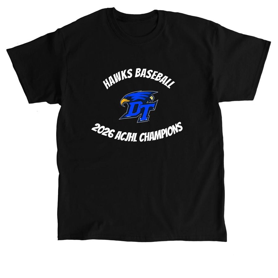 DT HAWKS, a Black Classic Unisex Tee