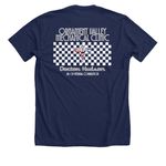 Doctor Car, a Solid Navy Blend Premium Unisex Tee (back-view)