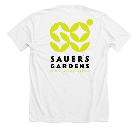 SGCA on White, a Solid White Blend Premium Unisex Tee