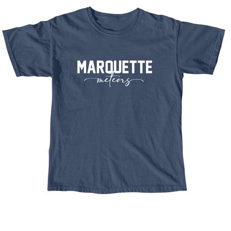 Marquette Meteors, a Midnight Comfort Colors Unisex Tee